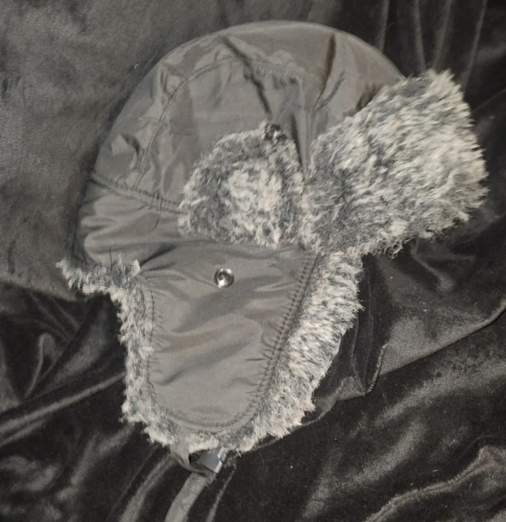 Faux Fur Lined Trapper Hat